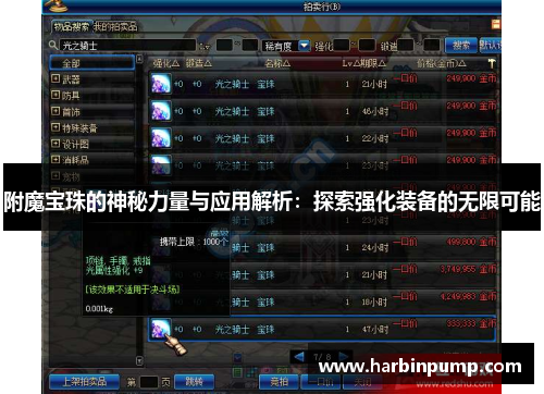 附魔宝珠的神秘力量与应用解析:探索强化装备的无限可能 附魔宝珠的神秘力量与应用解析:探索强化装备的无限可能